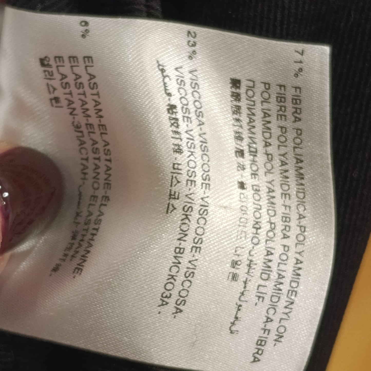 Pantalone nero Moncler tg M