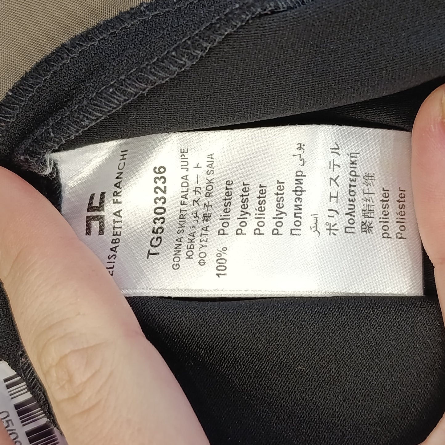 Gonna nera Elisabetta Franchi tg 42