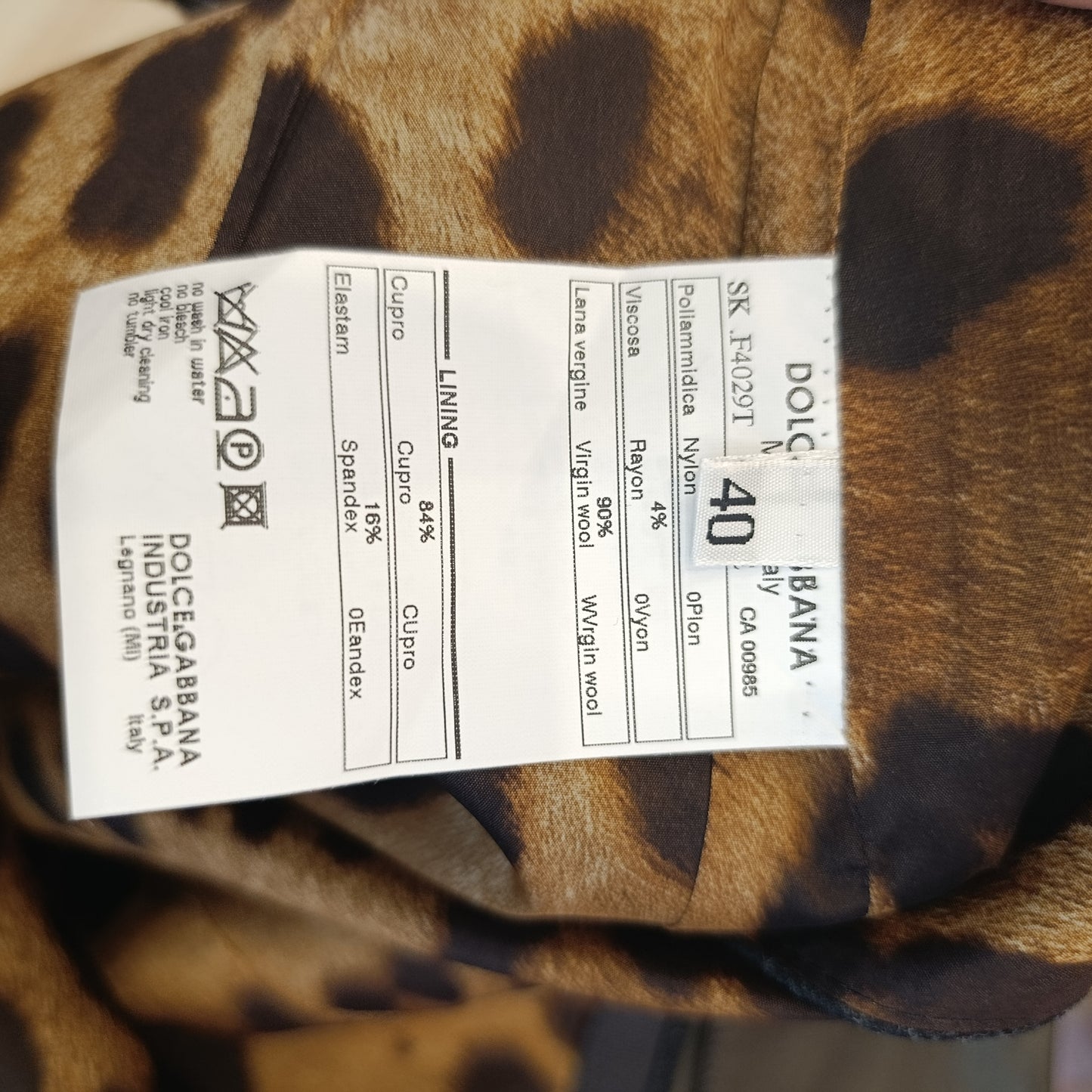 Gonna grigia Dolce e Gabbana tg 40