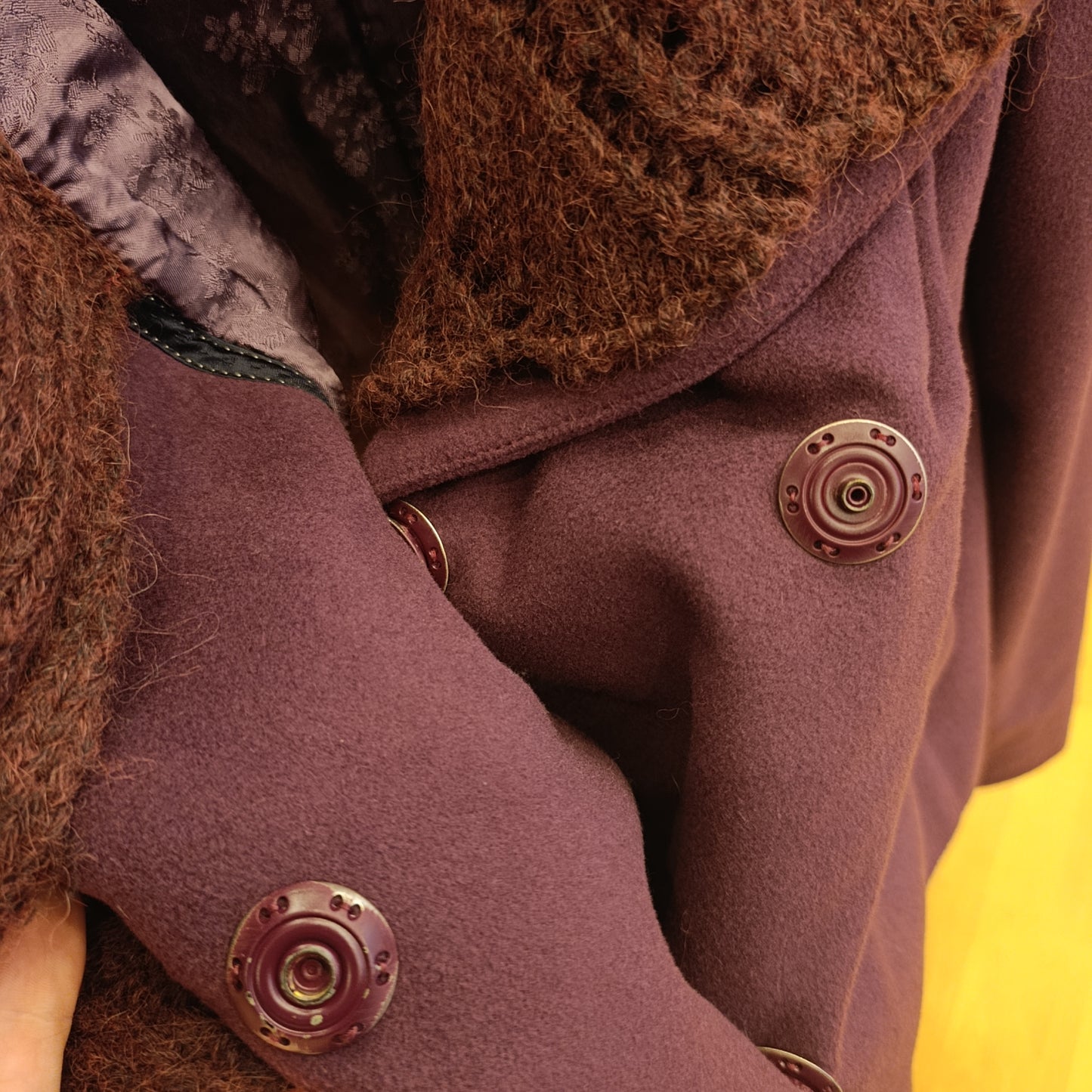 Cappotto crop vinaccia Scervino tg 46