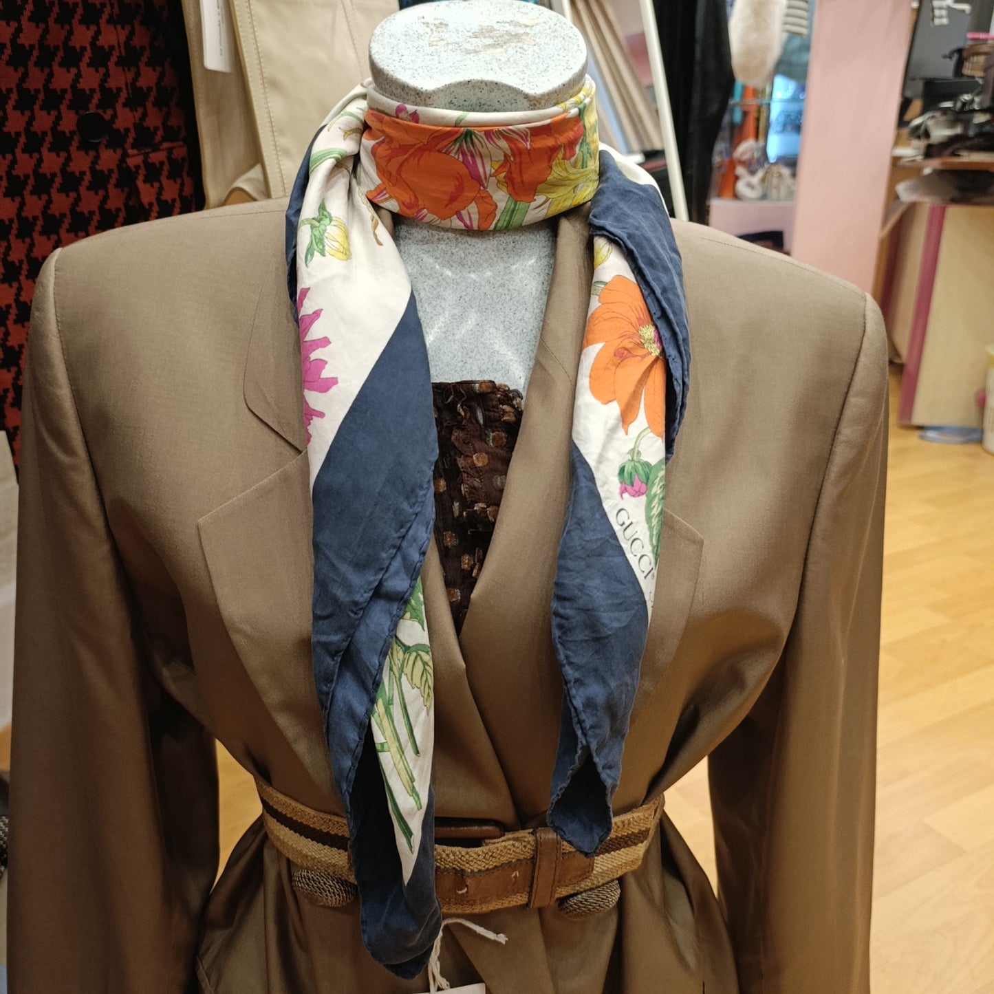 Foulard floreale Gucci vintage