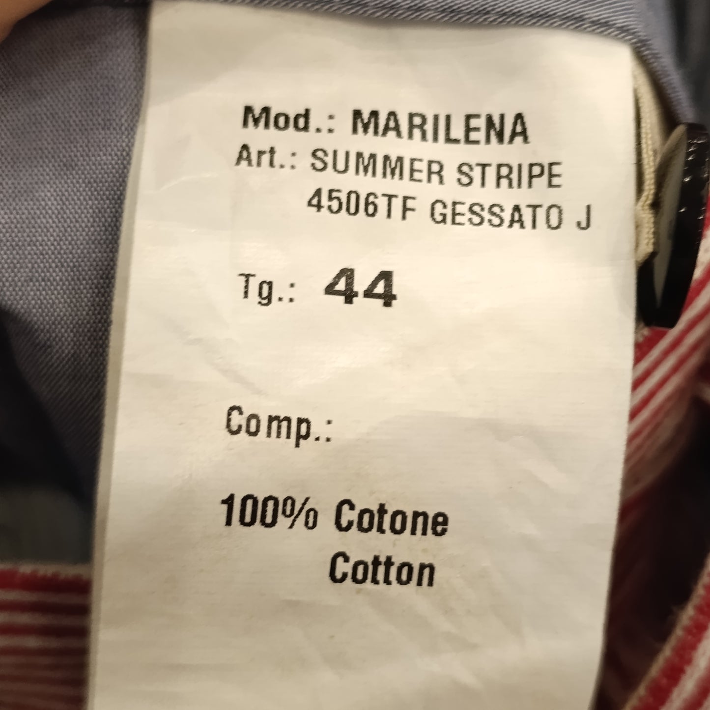 Pantalone righe rosso/bianco True Tradition tg 44