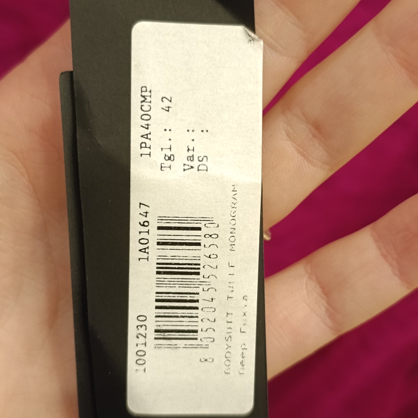 Body fuxia Versace tg 42