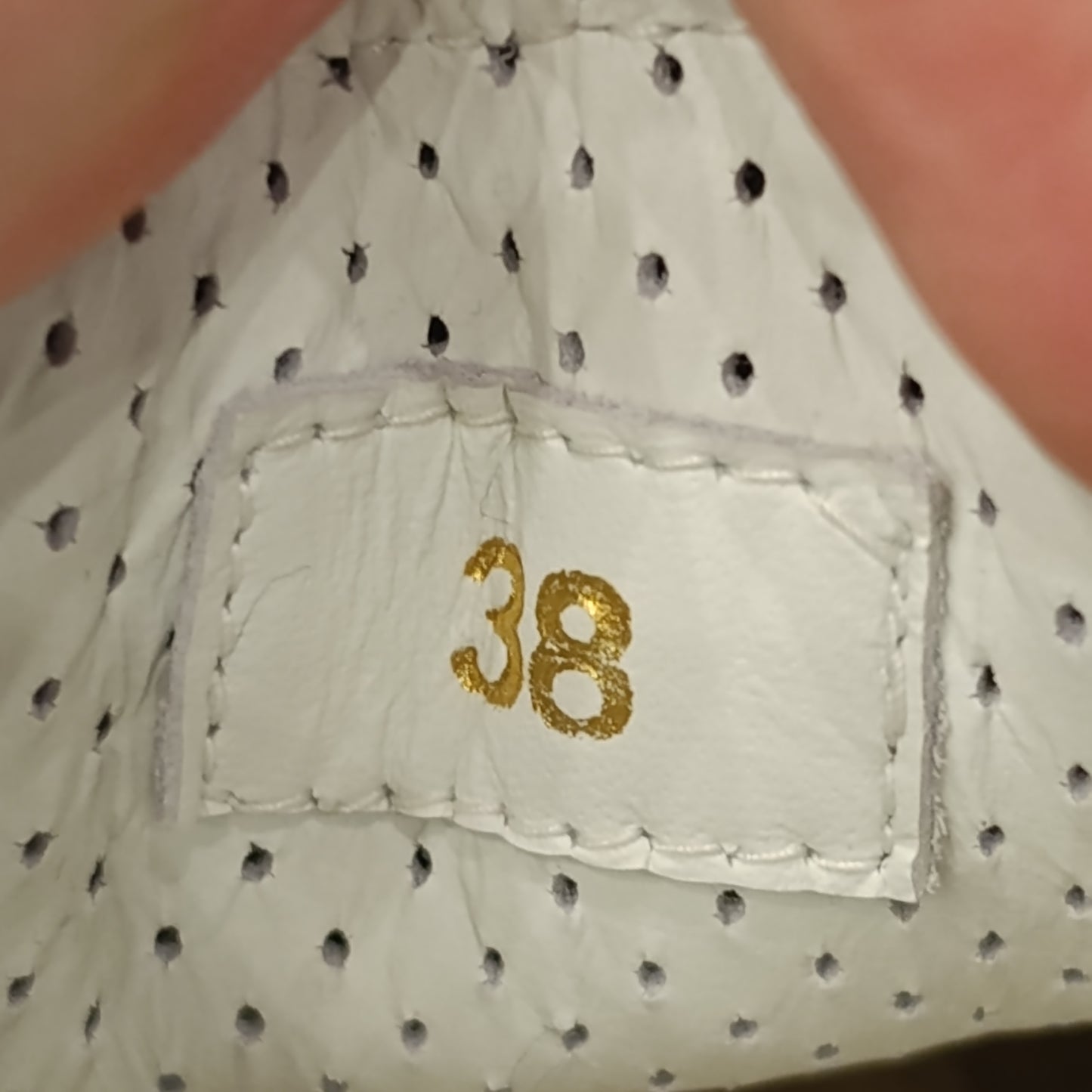 Sneakers bianca pelle e rafia Louboutin nr 38