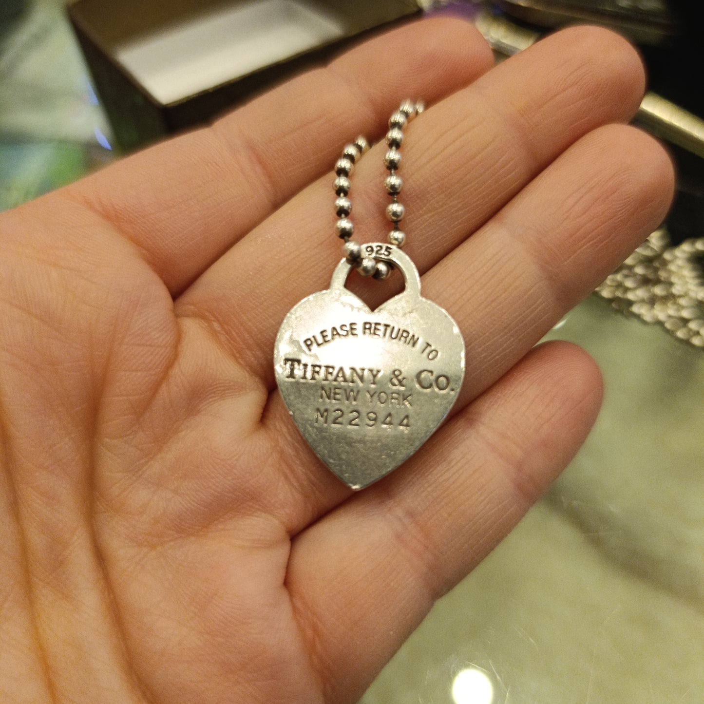 Collana Tiffany lunga cuore