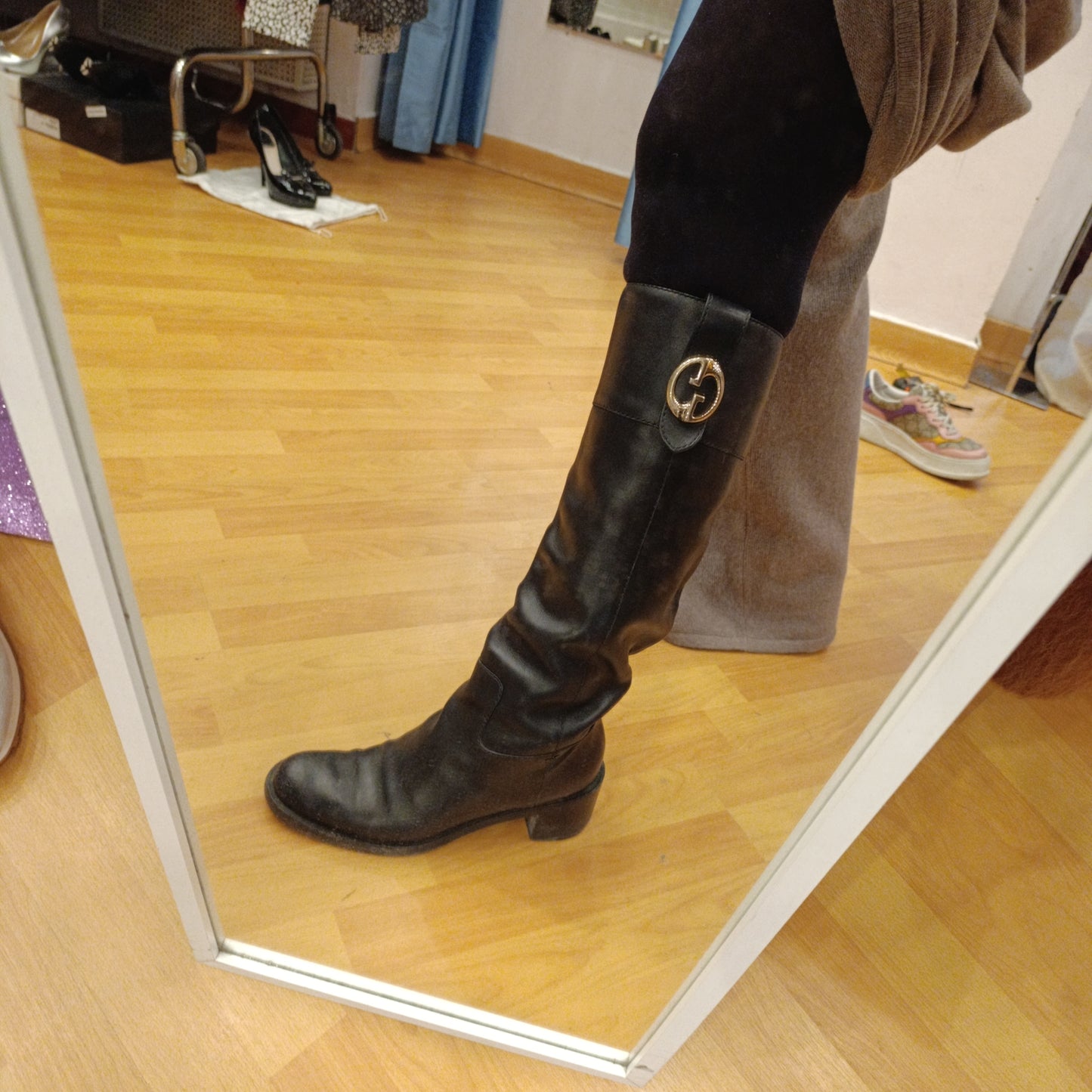 Stivali Gucci logo laterale n*39.5