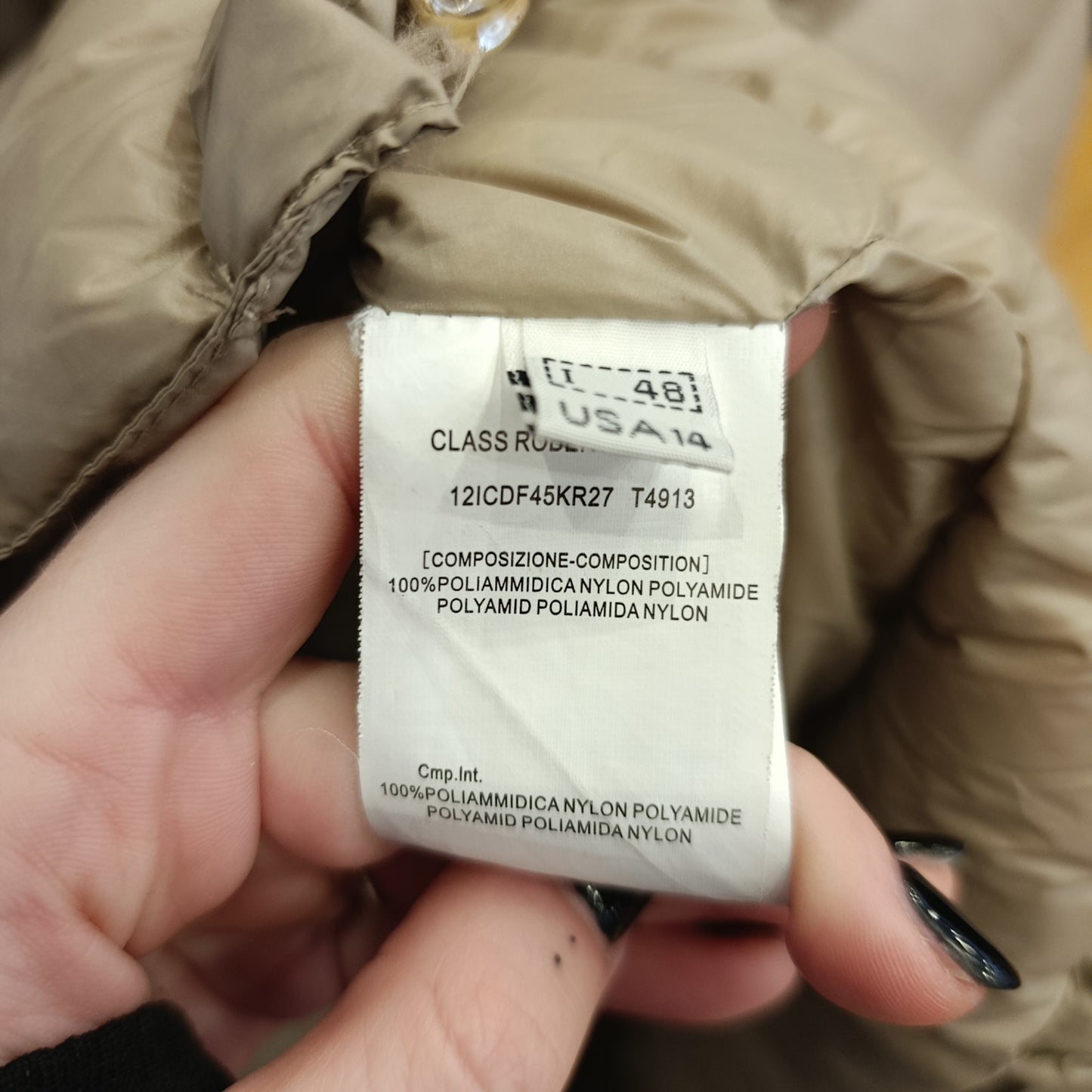 Piumino beige cavalli tg 48