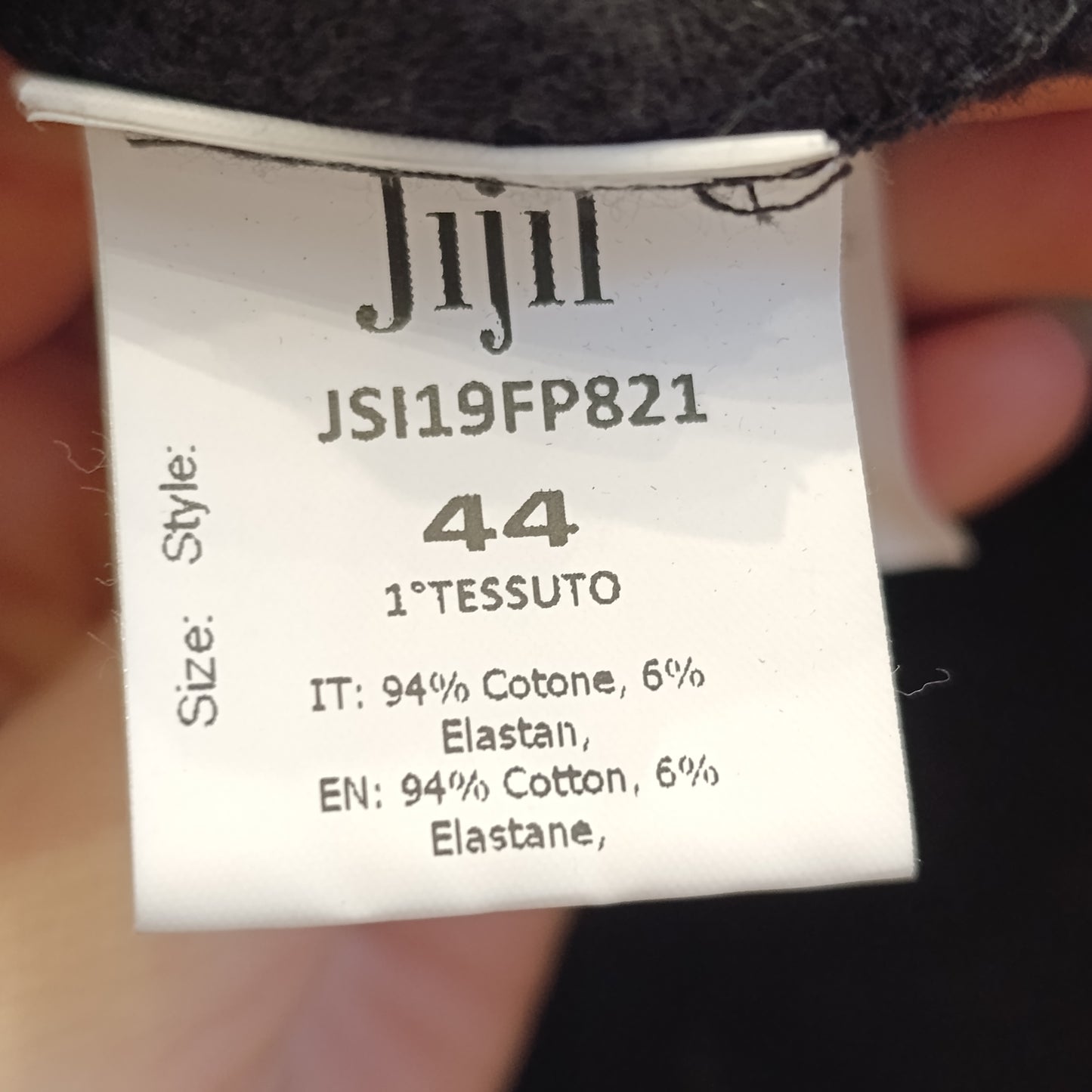 Tuta nera e argento jijil tg 44