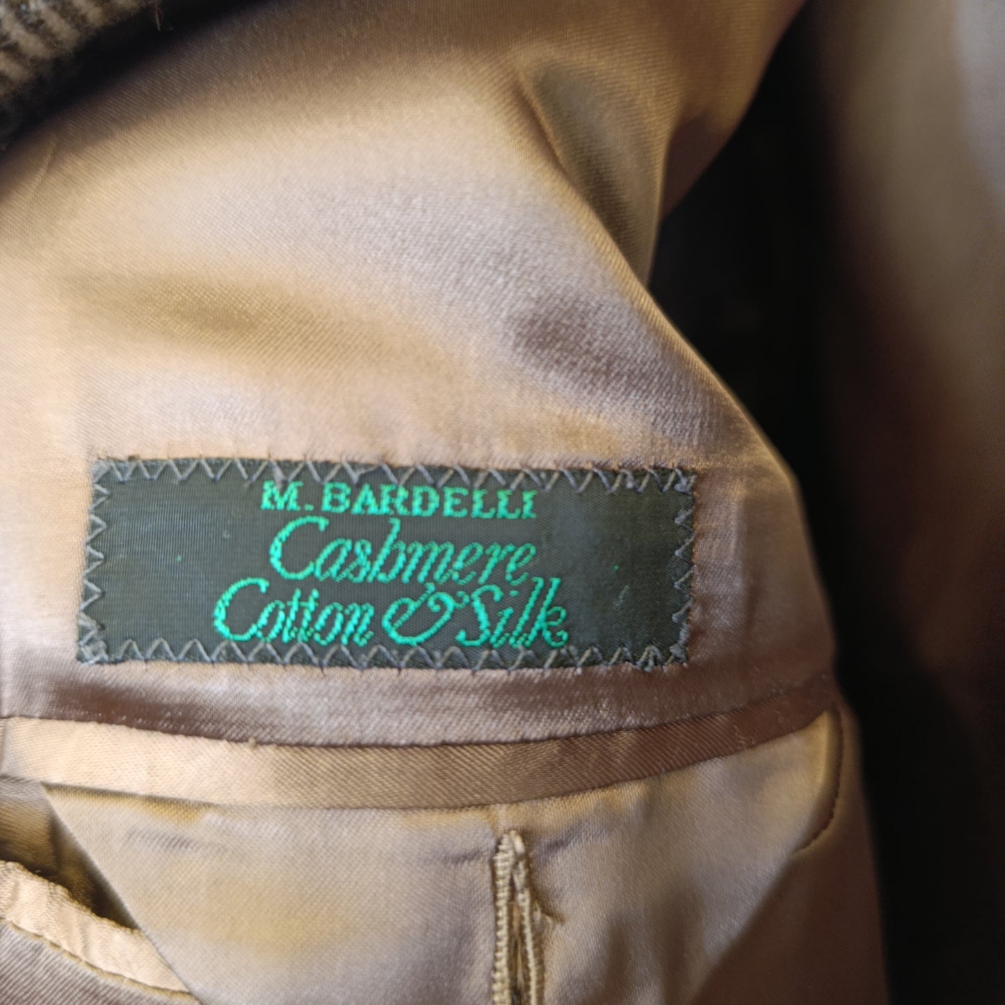 Cappotto beige spigato M. Bardelli tg 54