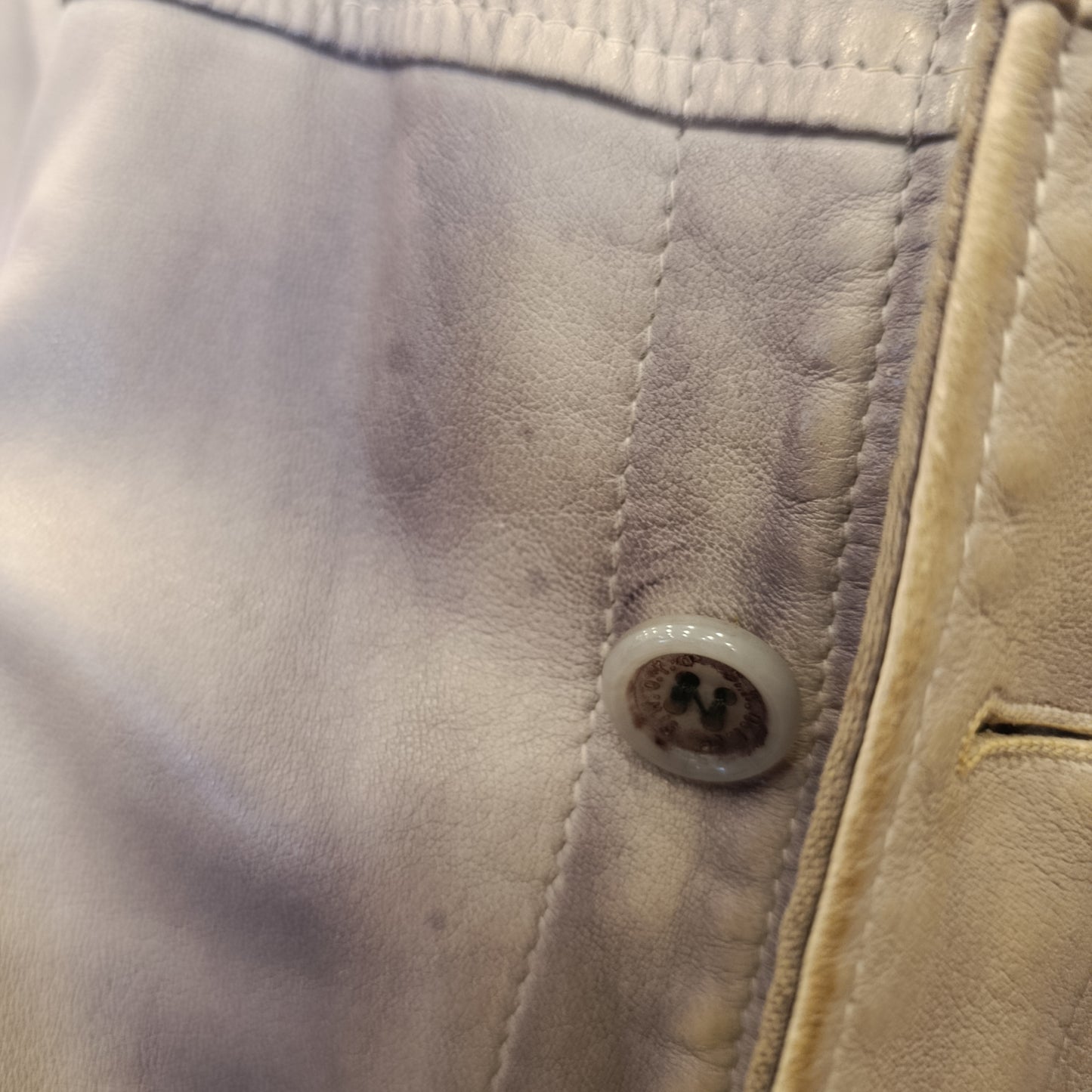 Bomber pelle s.w.o.r.d beige tg M