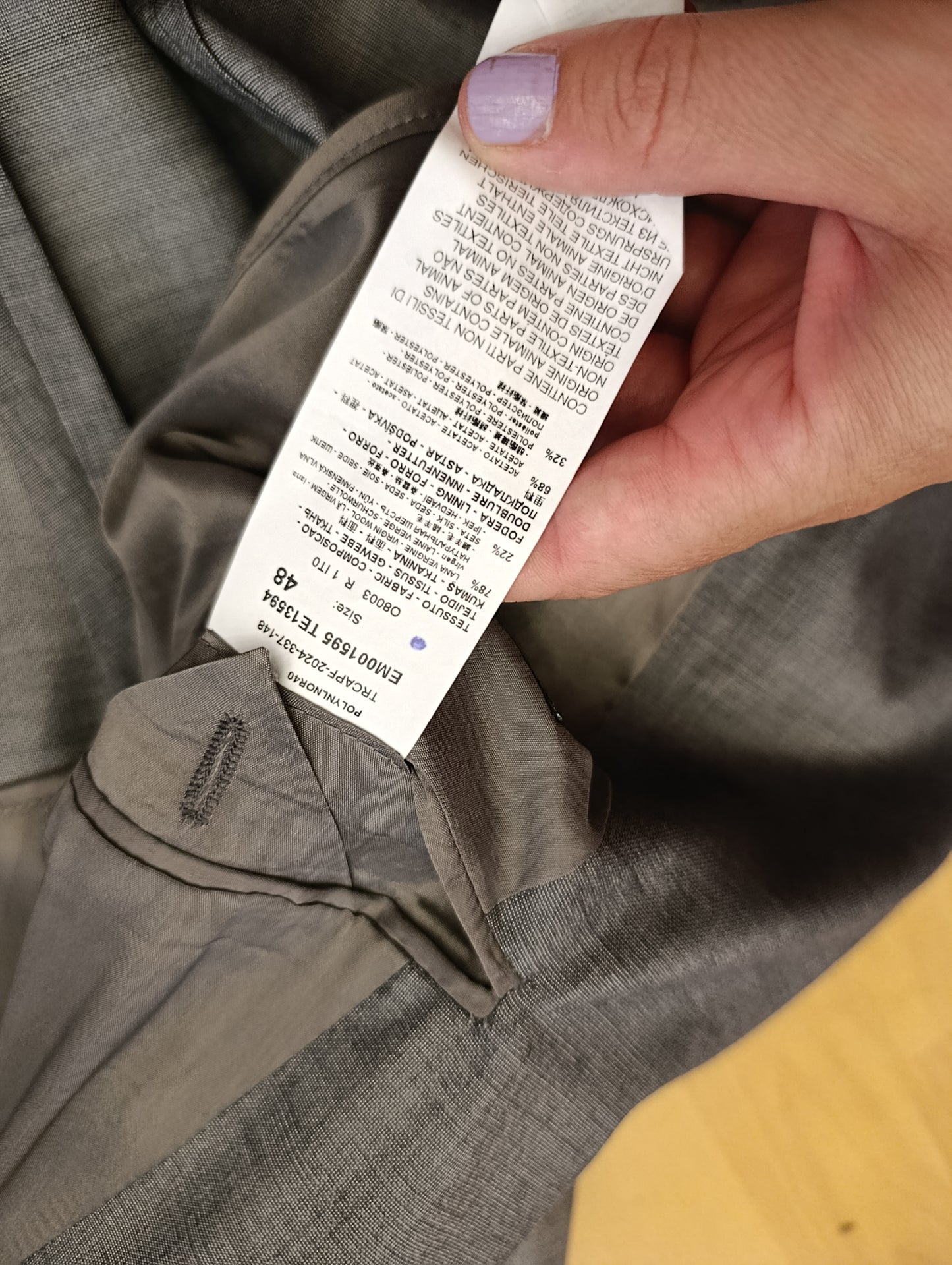 Blazer classico Emporio Armani tg 48 over