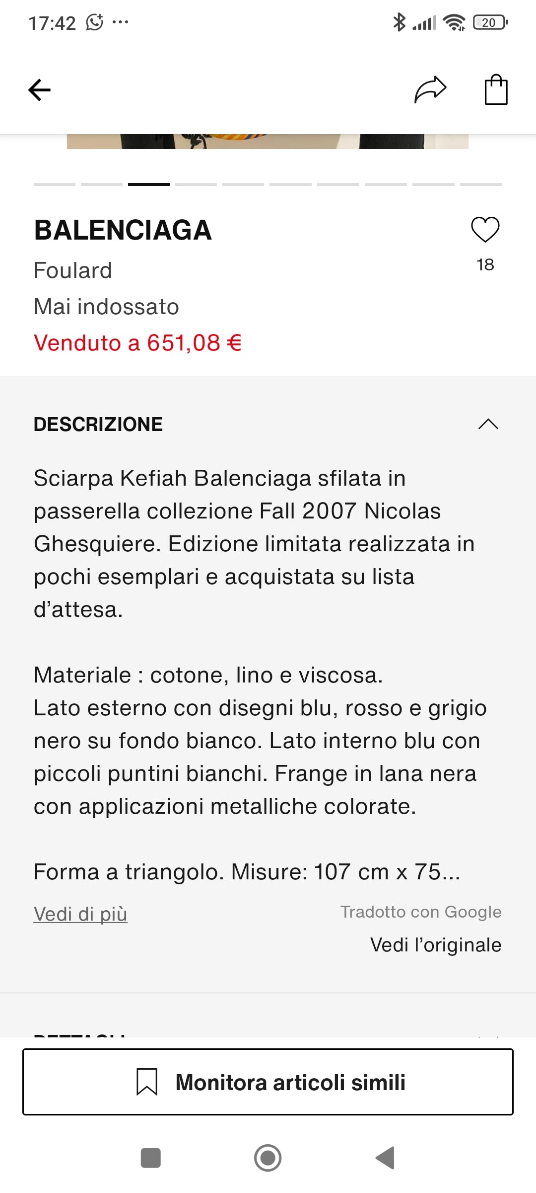 Stola Balenciaga