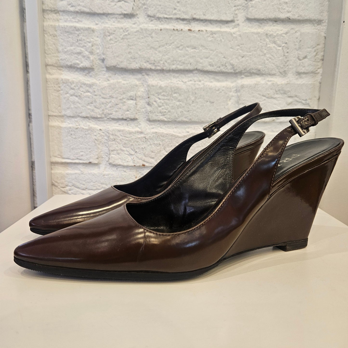 Zeppe Prada a punta n 37.5