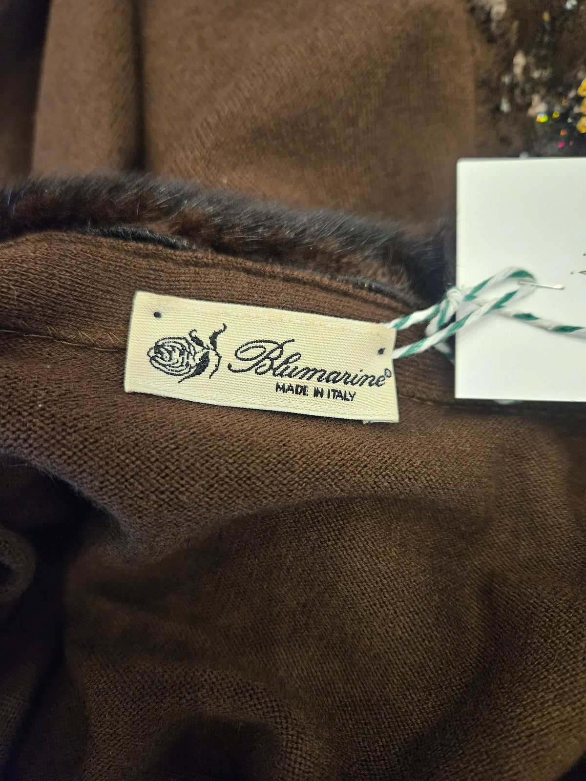 Maglioncino Blumarine tg 46 inserto visone