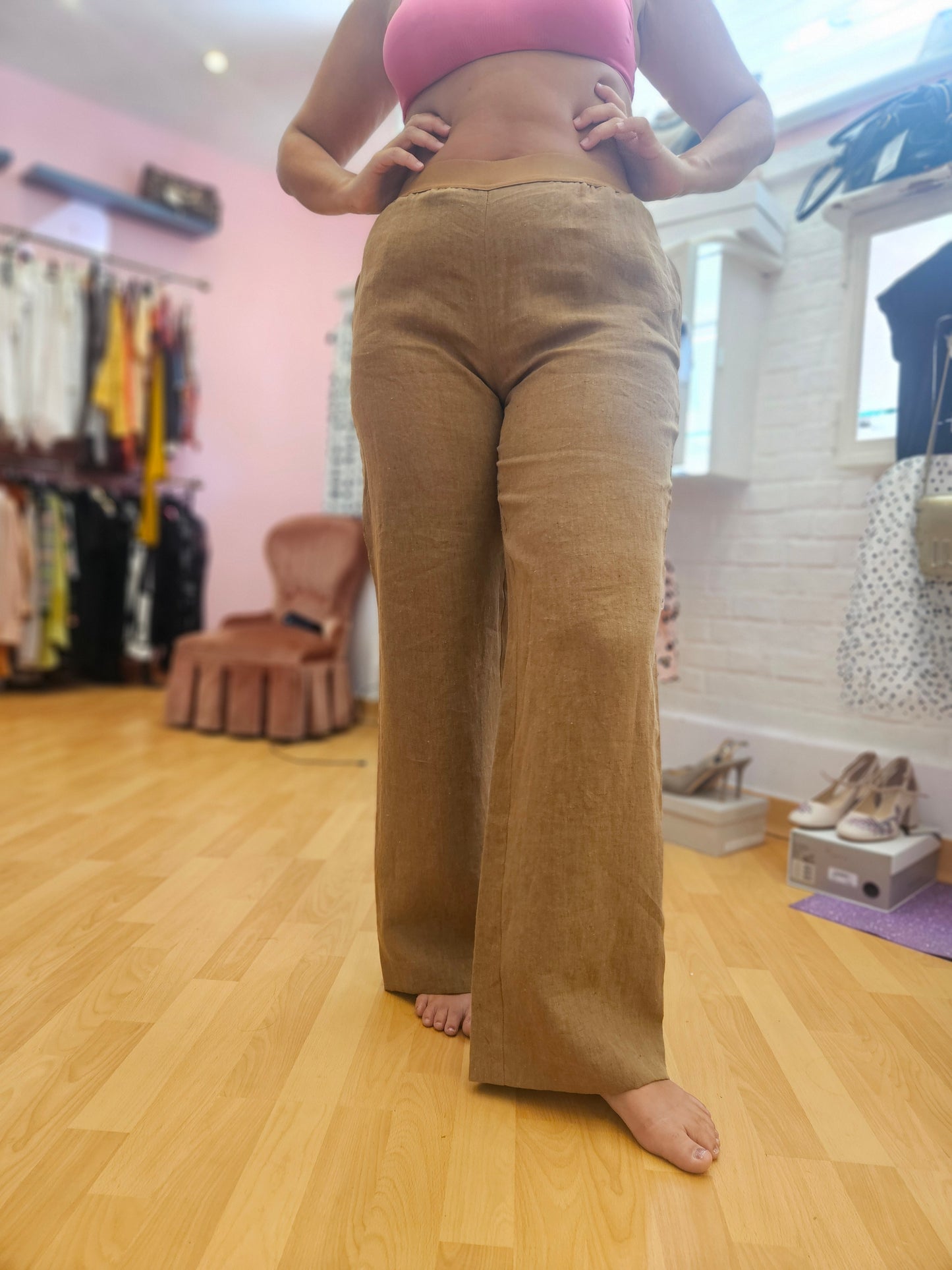 Pantaloni lino Luisa Spagnoli tg L