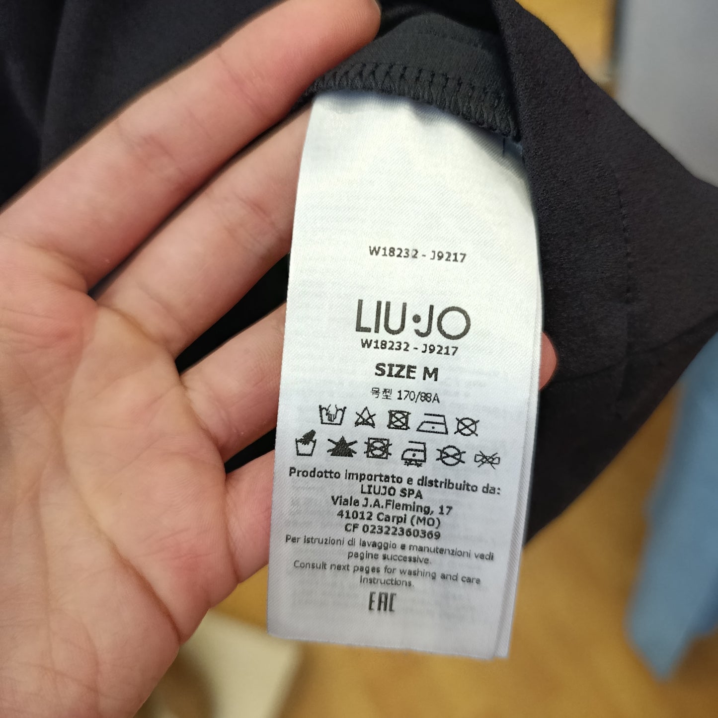 Abito Liu Jo nero monospalla