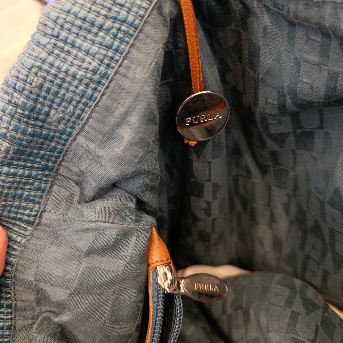 Borsa Furla verde petrolio