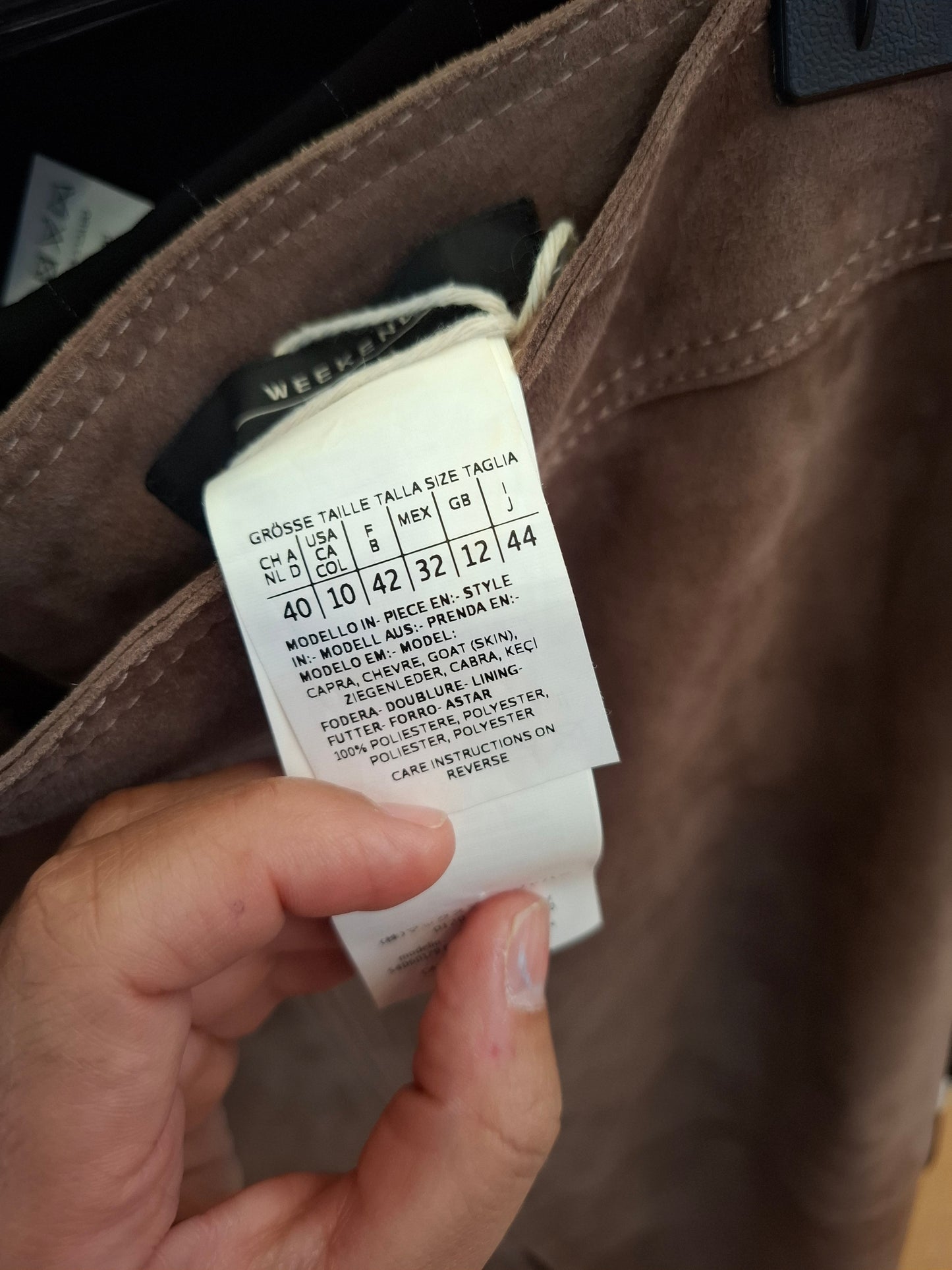 Gonna MaxMara pelle tg 44