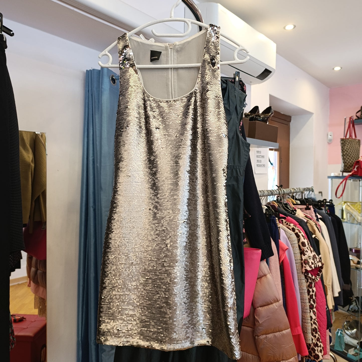 Abito Pinko paillettes tg 40