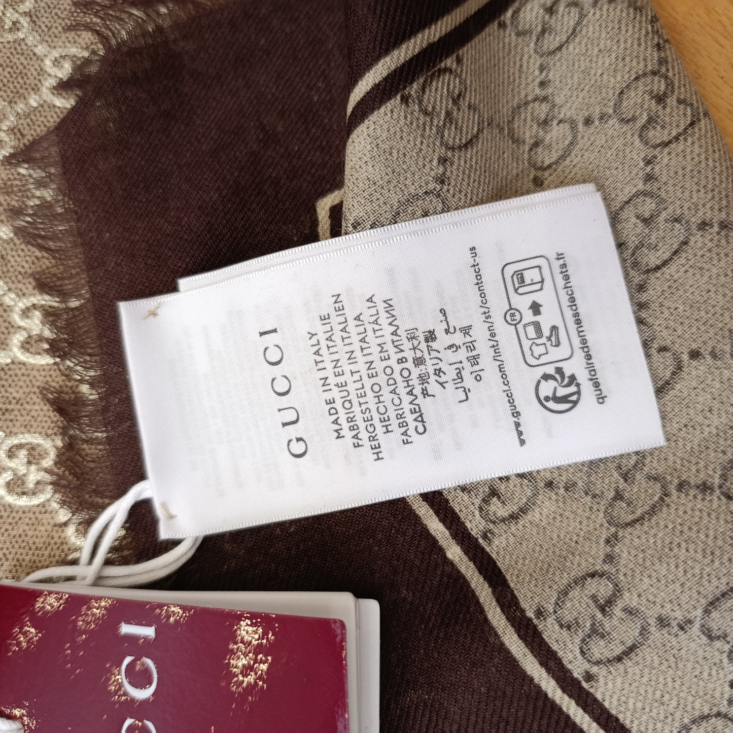 Sciarpa Gucci nuova con cartellino lurex