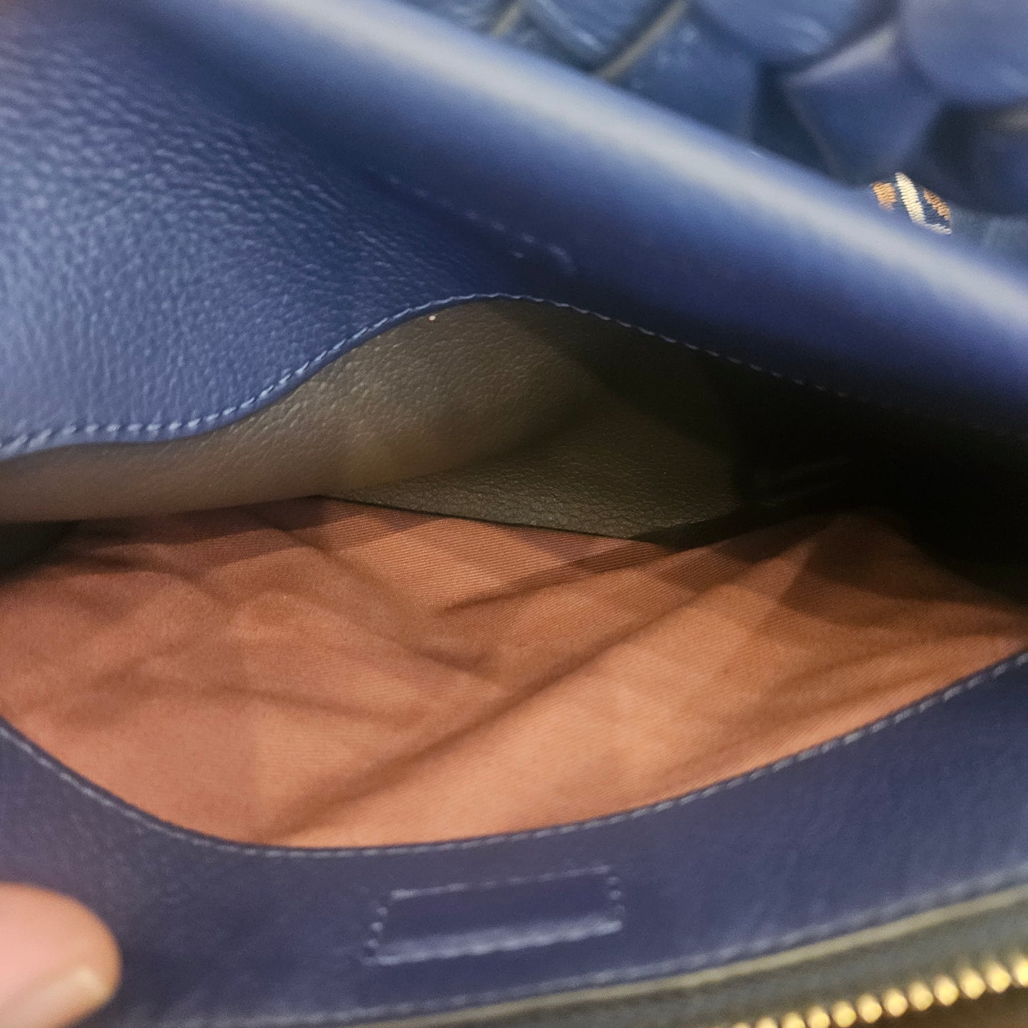 Borsa Coccinelle blu con tracolla
