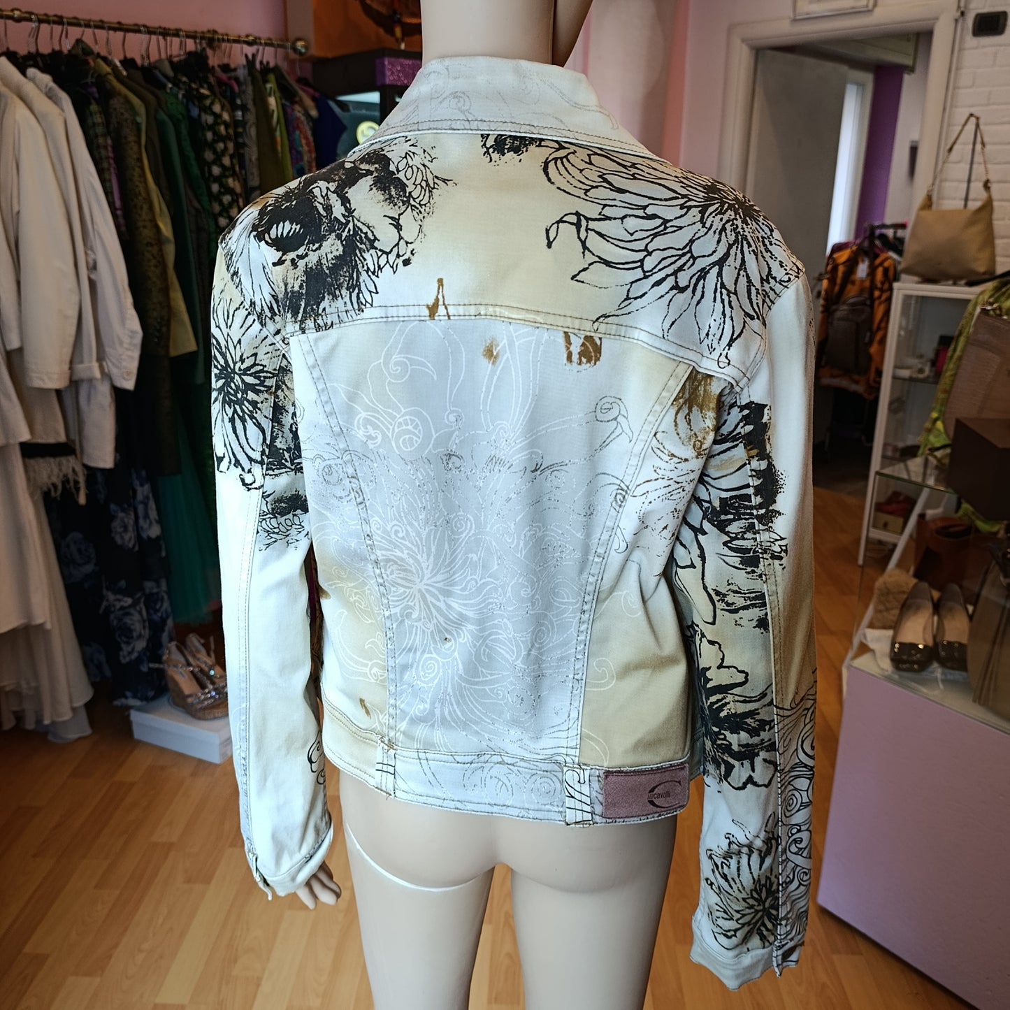 Giacca in denim Roberto Cavalli tg L
