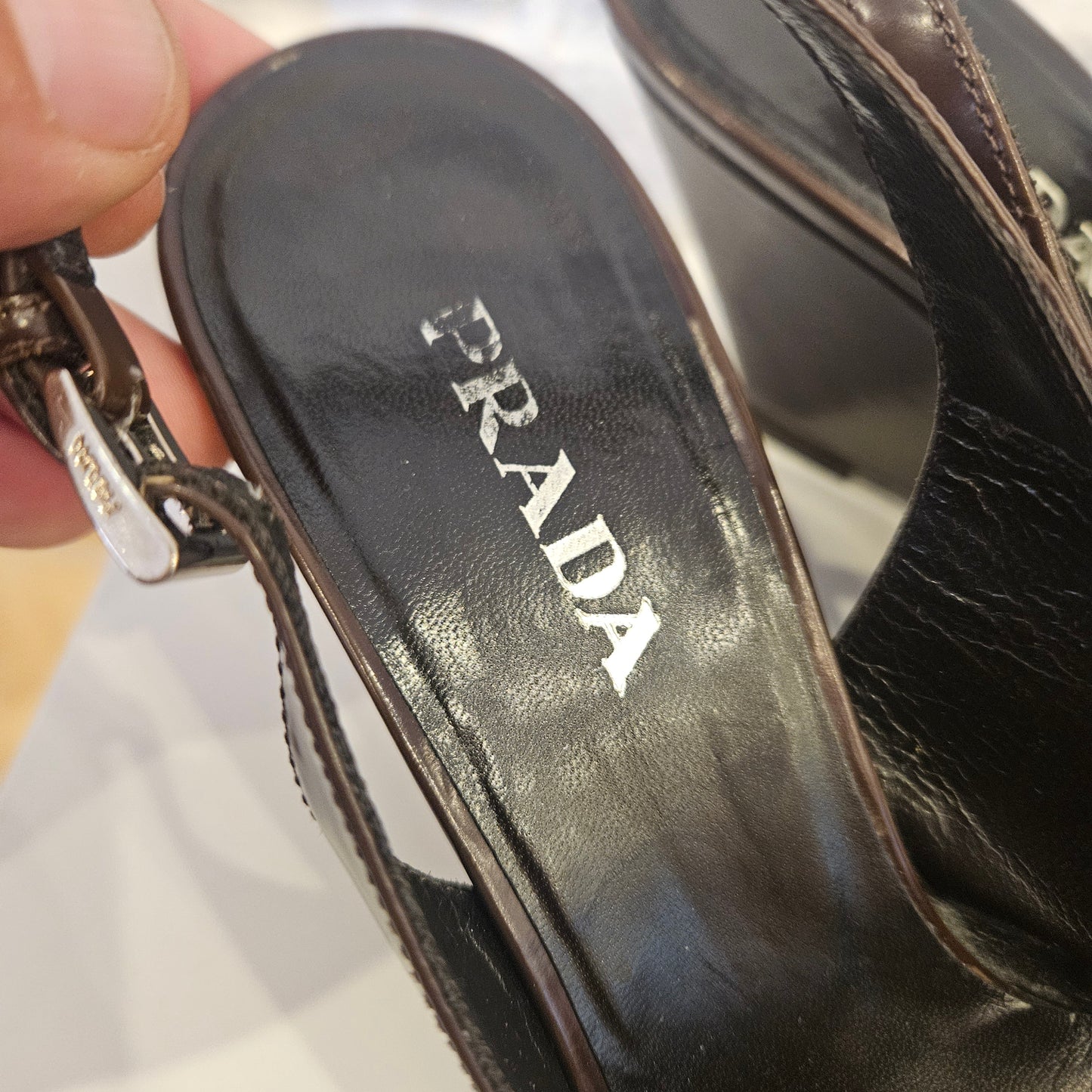 Zeppe Prada a punta n 37.5