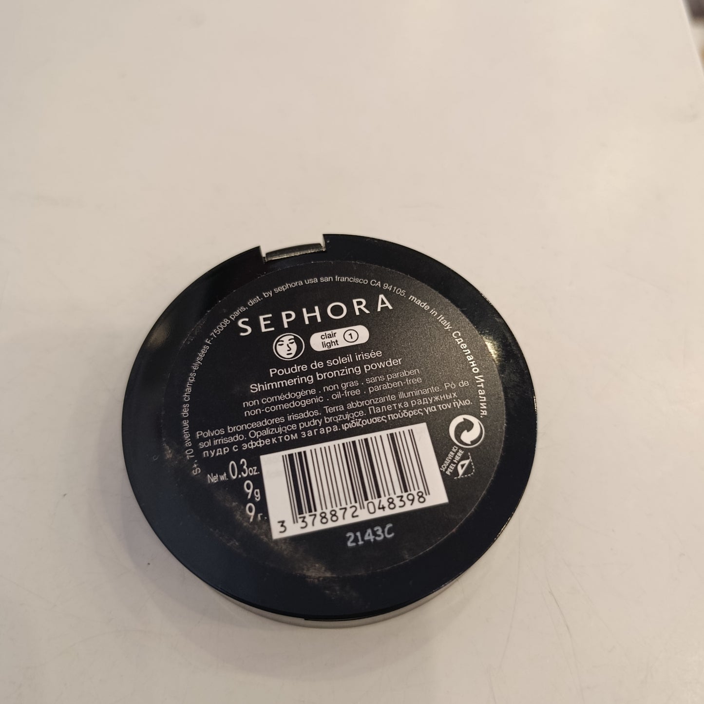 Poudre de soleil irisée Sephora
