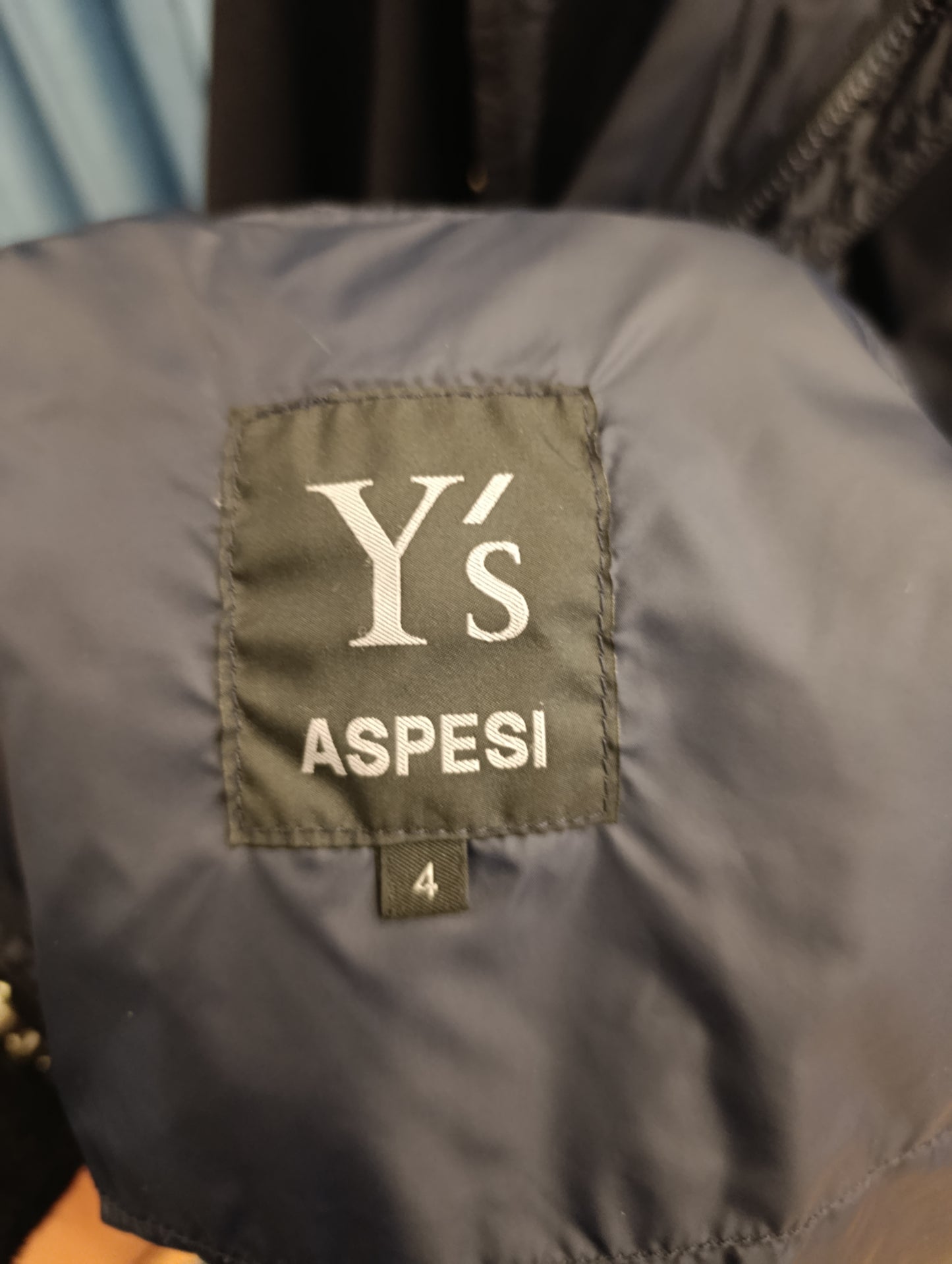 Piumino+impermeabile blu Aspesi tg L