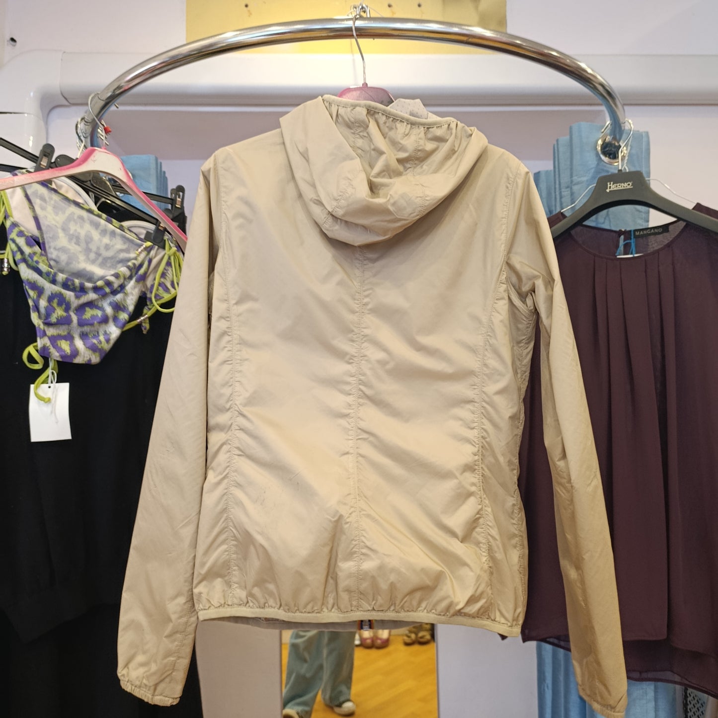 K-way impermeabile beige tg s