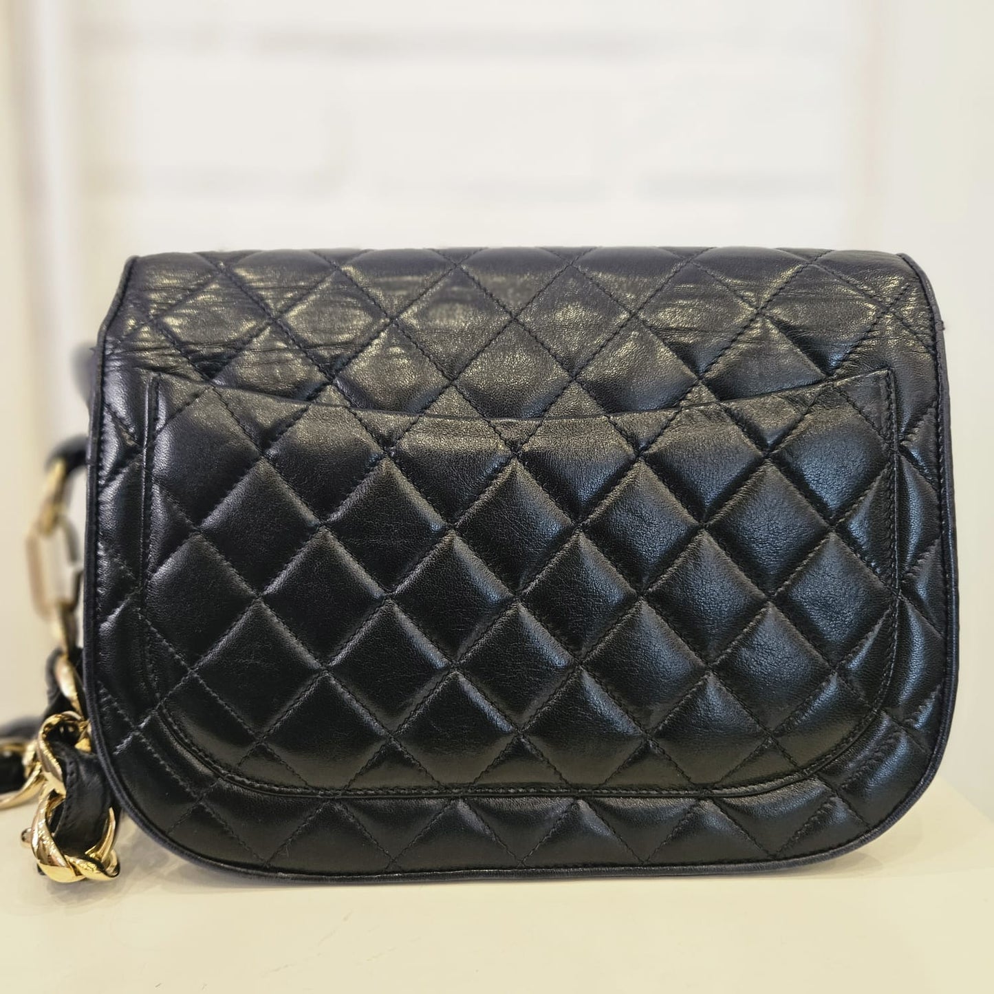 Borsa Chanel vintage blu notte