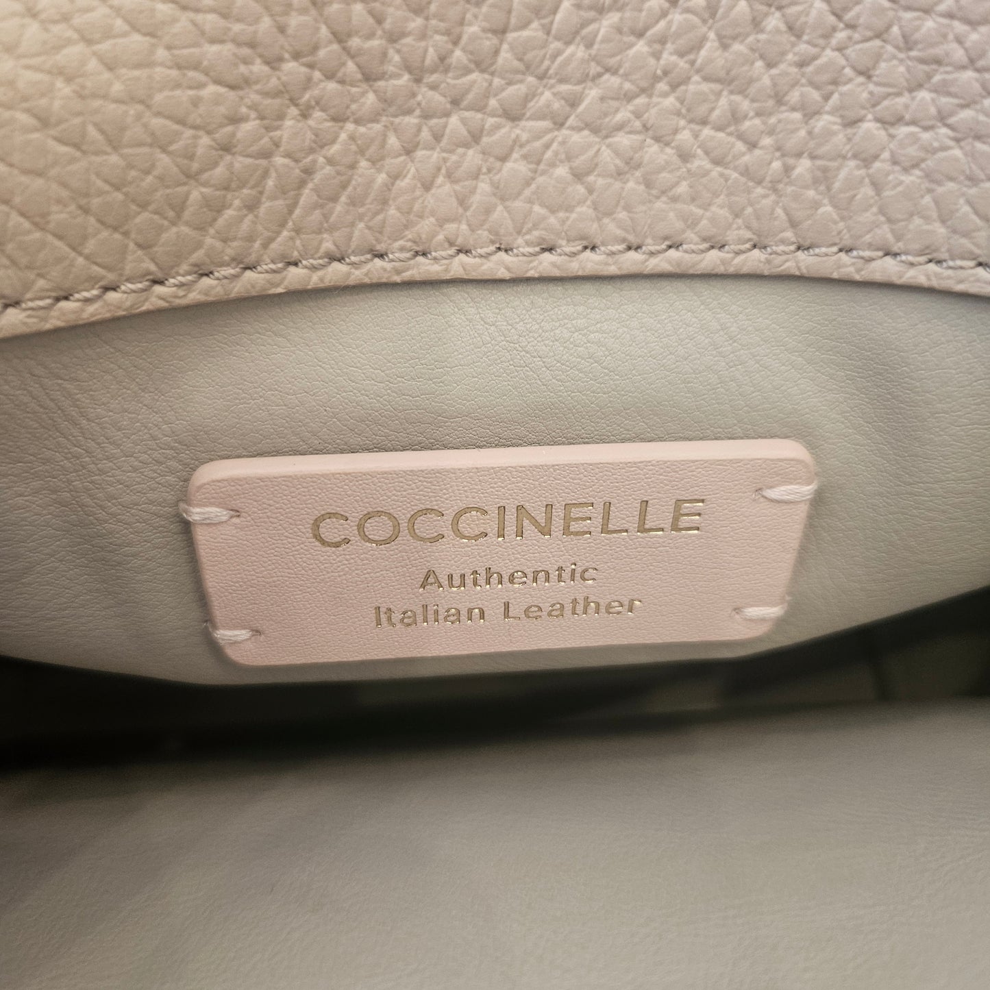 Borsa Coccinelle beige con tracolla