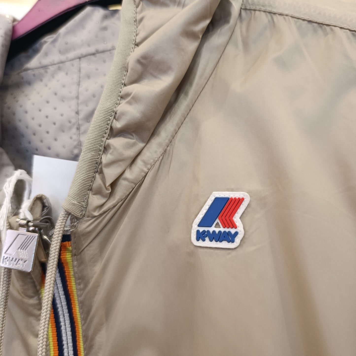 K-way impermeabile beige tg s