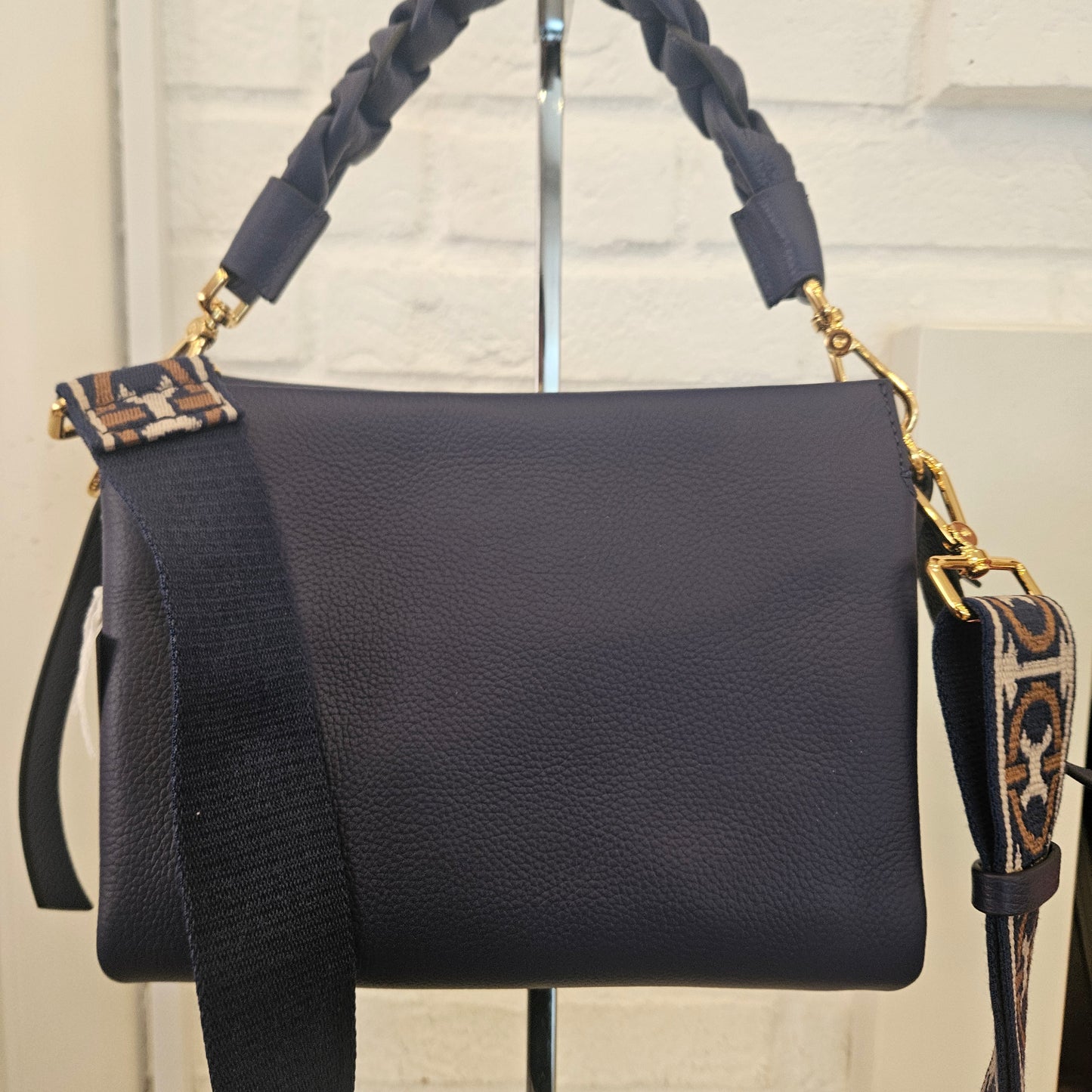 Borsa Coccinelle blu con tracolla