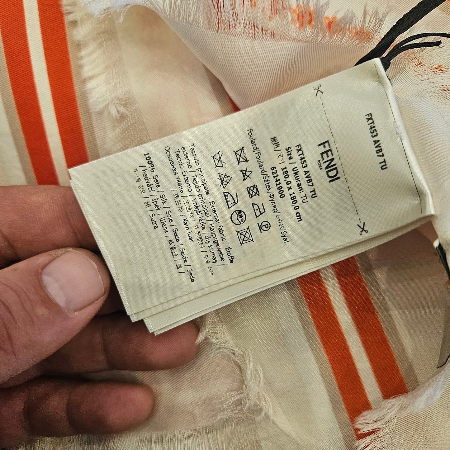 Maxi Carrè Fendi in seta