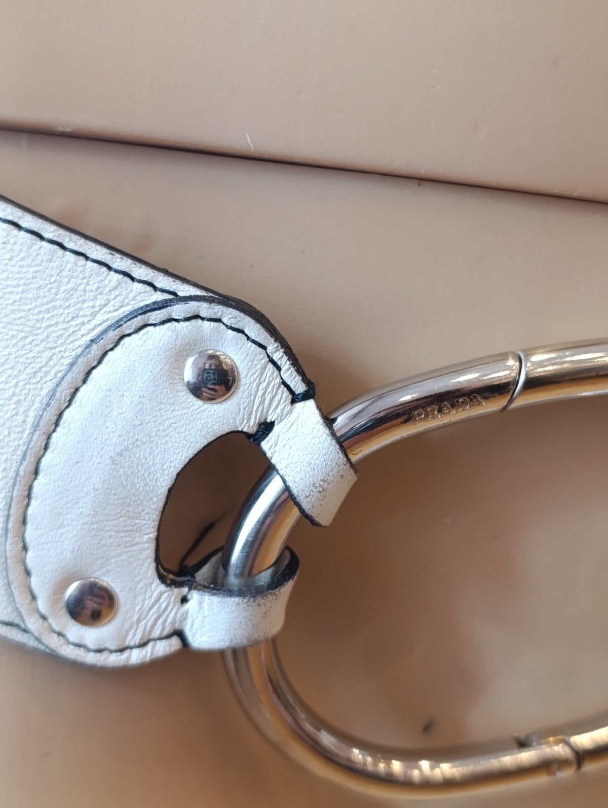 Maxi cintura Prada bianca