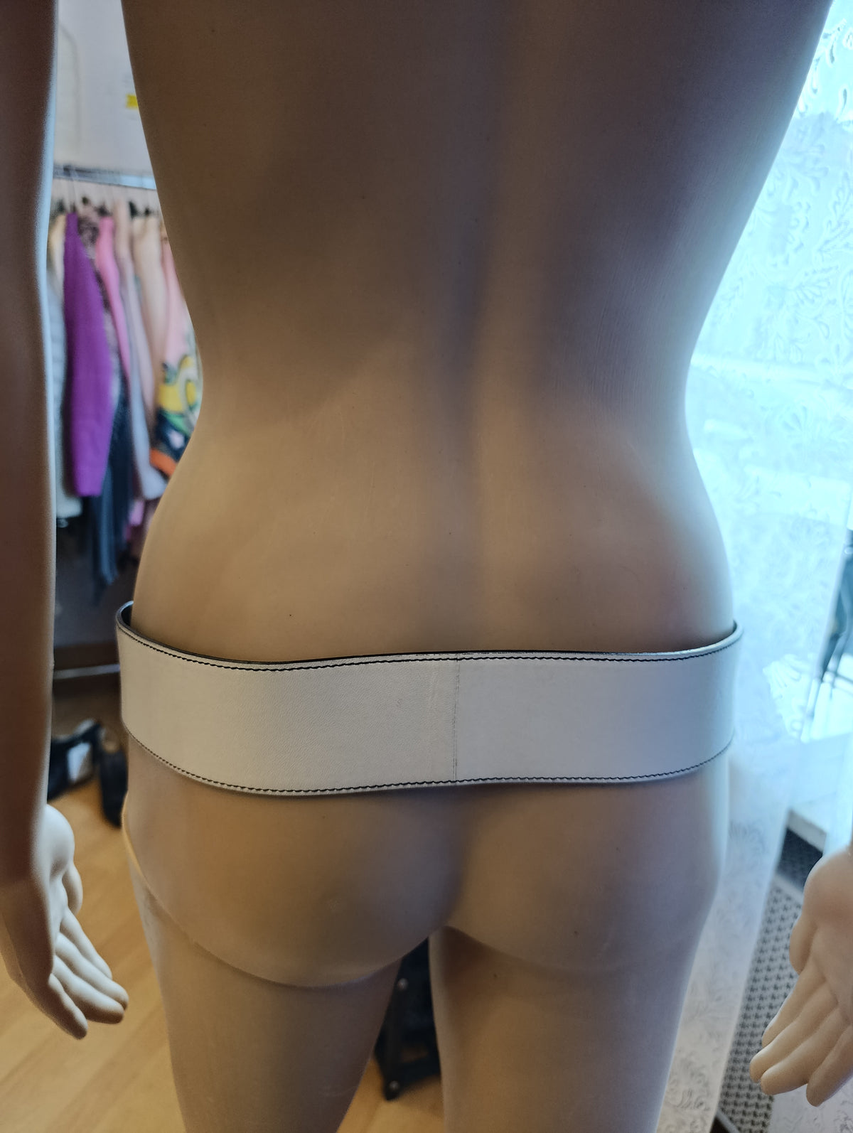 Maxi cintura Prada bianca