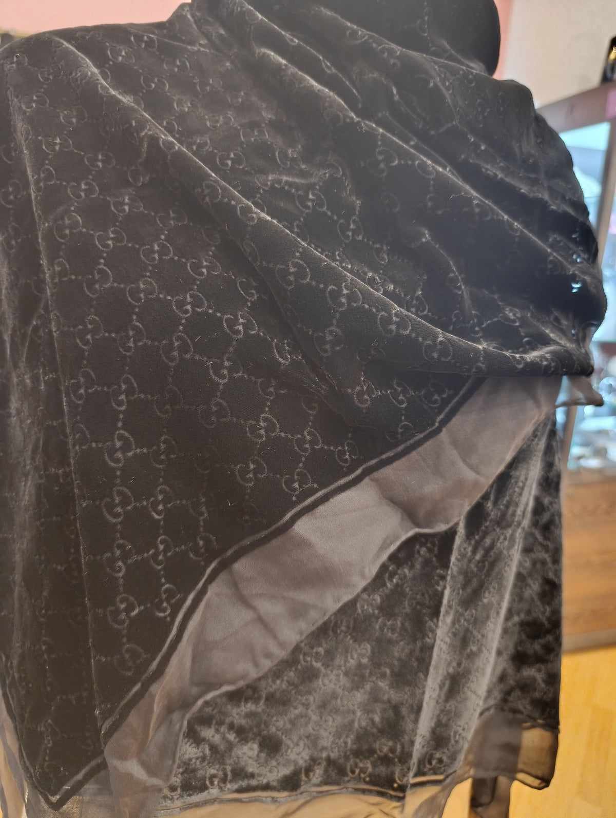 Sciarpa Gucci in velluto