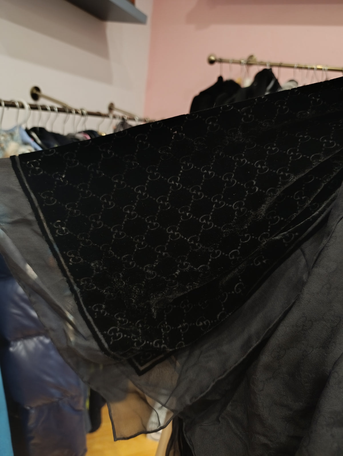 Sciarpa Gucci in velluto