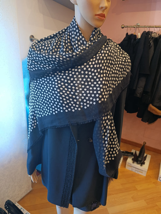 Foulard Saint Laurent a pois