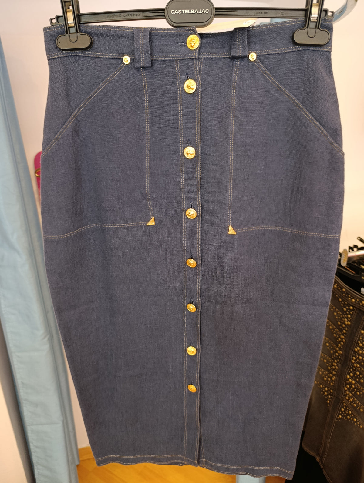 Gonna Versace blu tg M