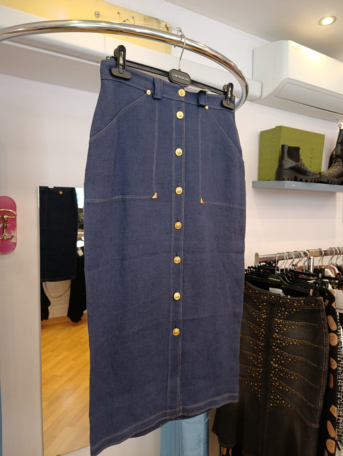 Gonna Versace blu tg M