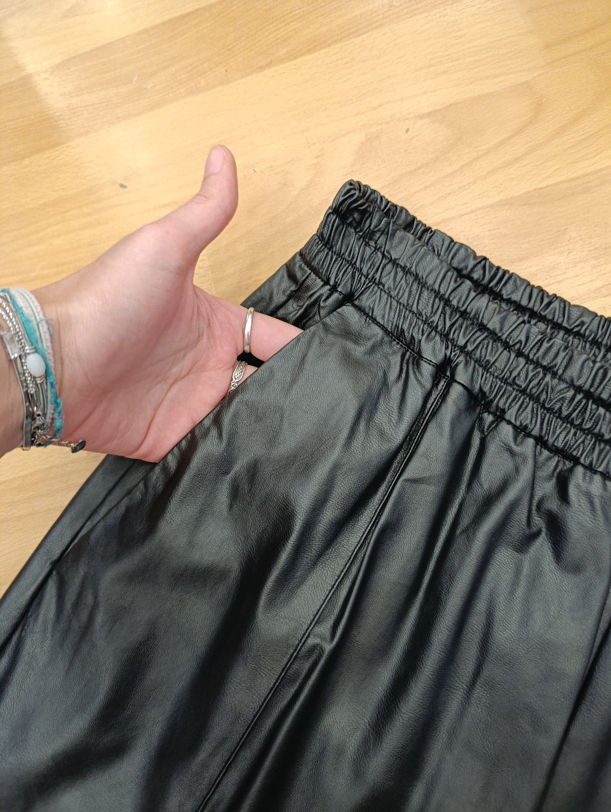 Pantaloni souli tg 44 in ecopelle