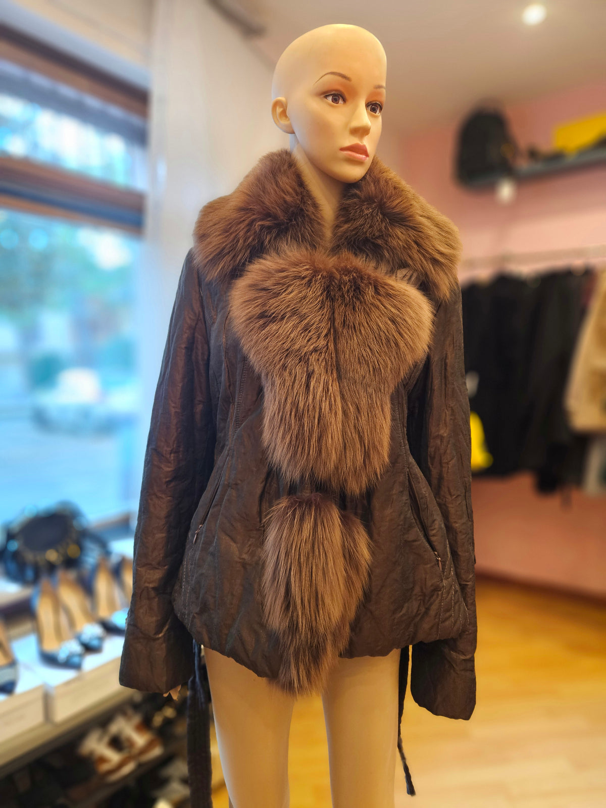 Giacca con inserti volpe tg 48 Salco