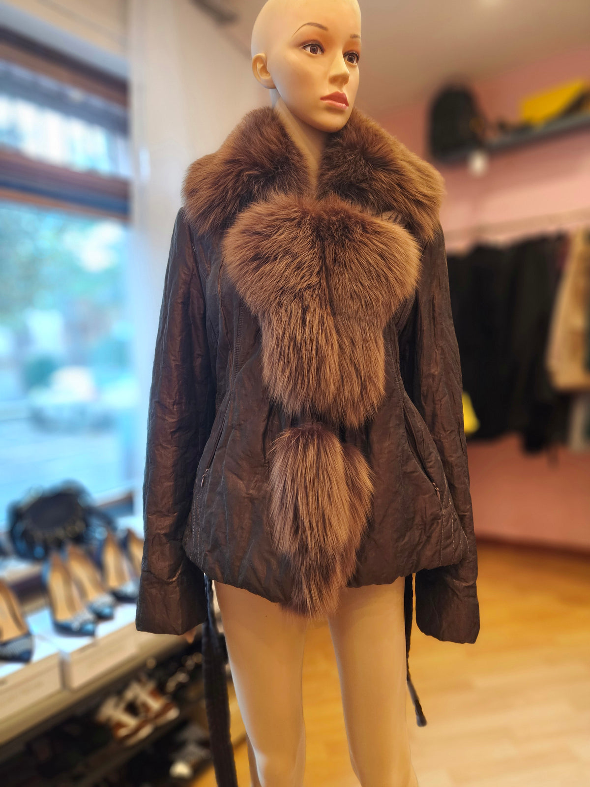 Giacca con inserti volpe tg 48 Salco
