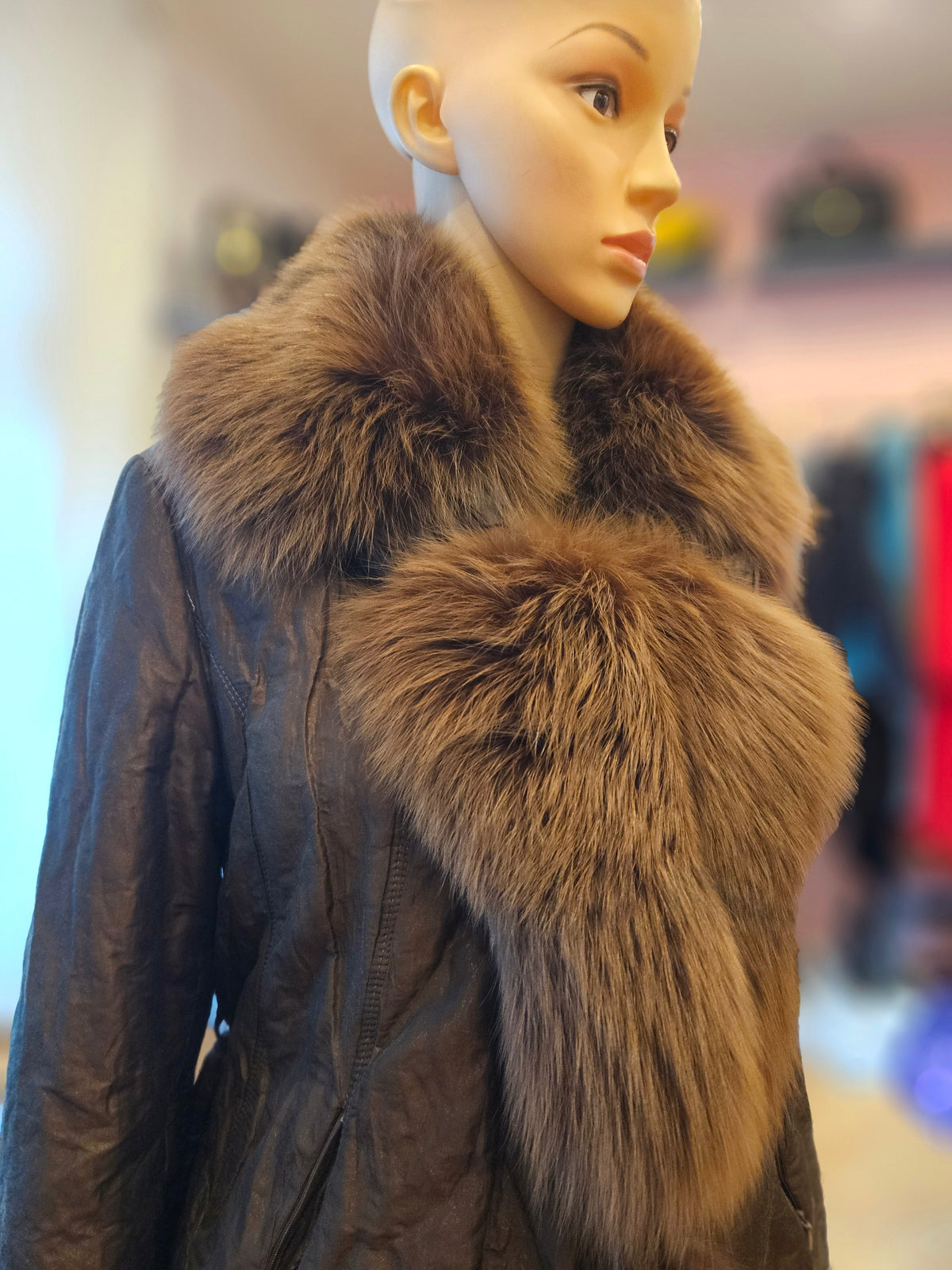 Giacca con inserti volpe tg 48 Salco