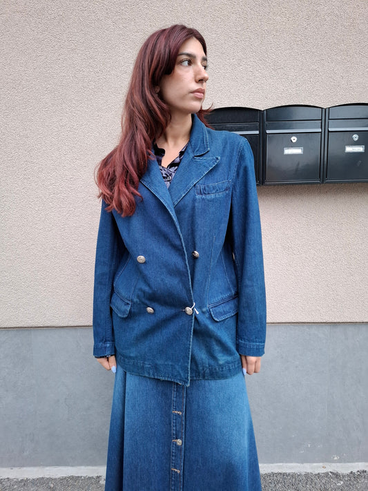 Blazer in denim les copains tg L