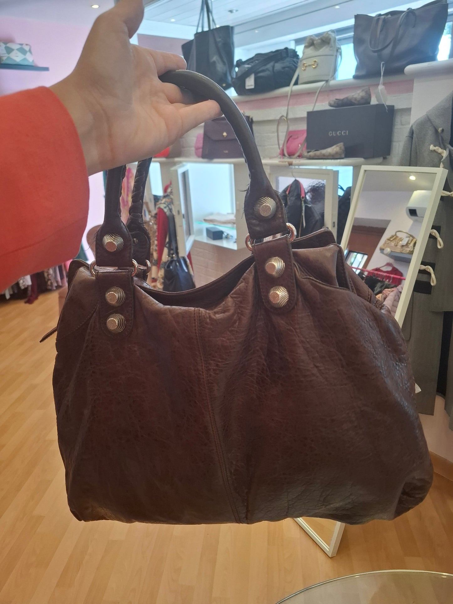 Borsa Balenciaga marrone