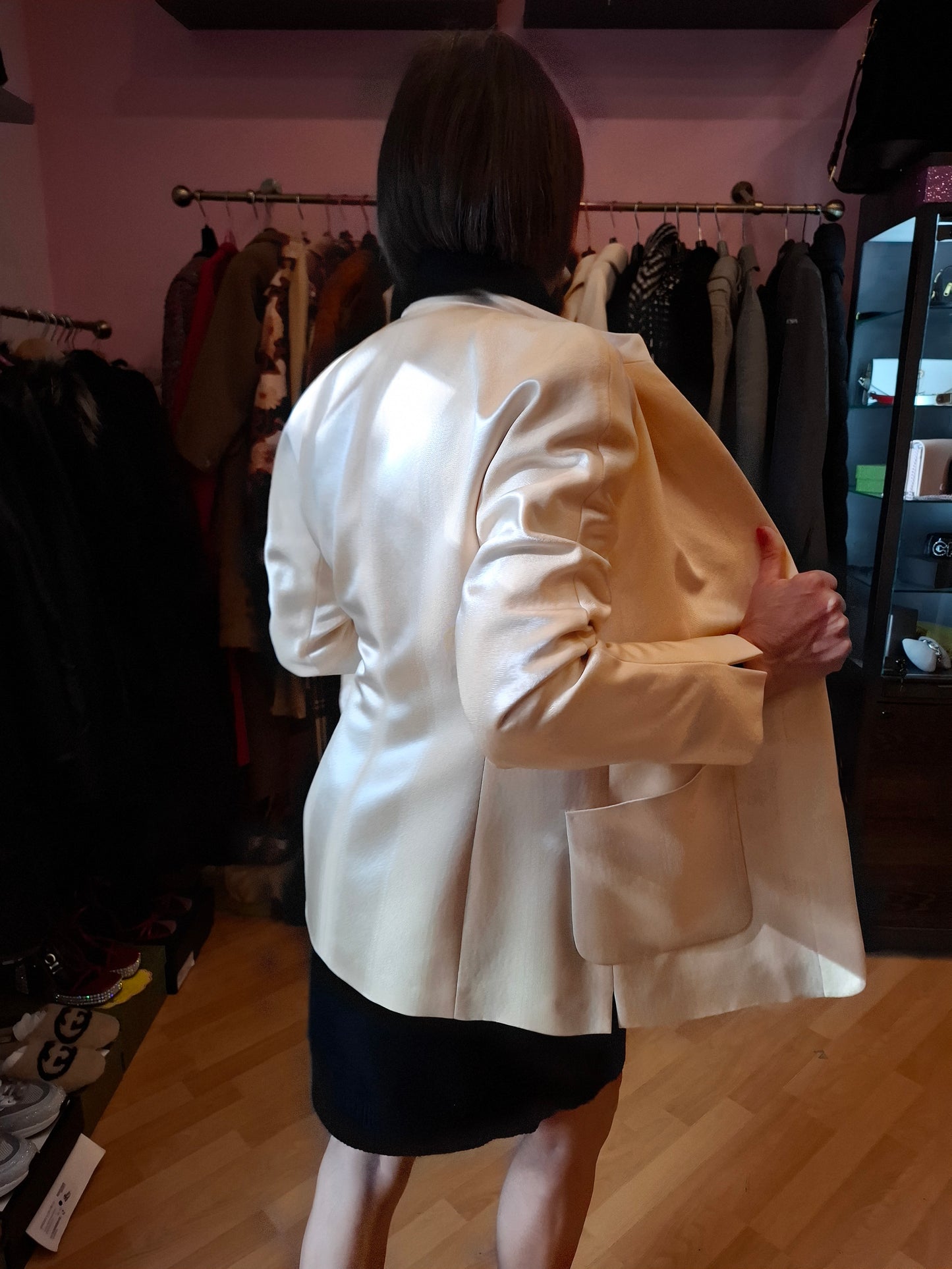 Blazer bianco Giorgio Armani tg40 perlato