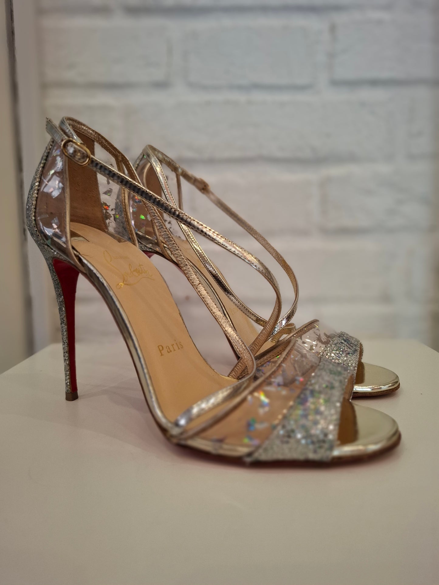 Louboutin argentate n*37